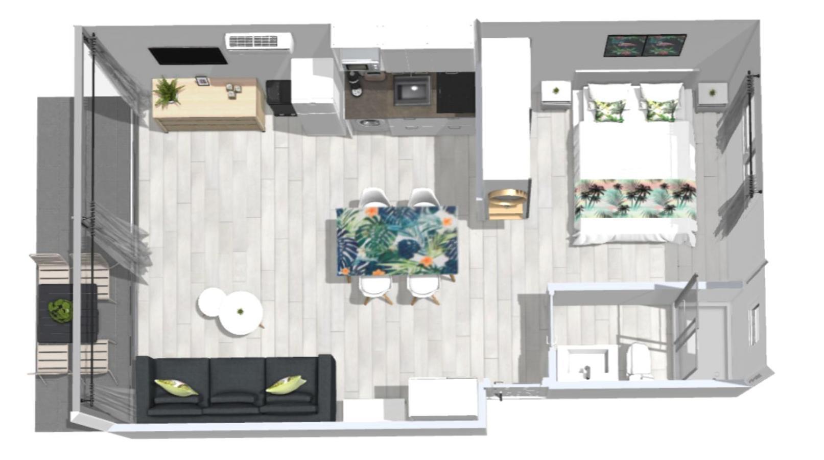 Roses Apartments Tropical Loft Vista Mar Lateral Екстер'єр фото
